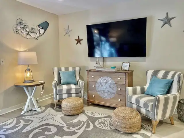 Living room at Hilton Head Beach Club Villas 20